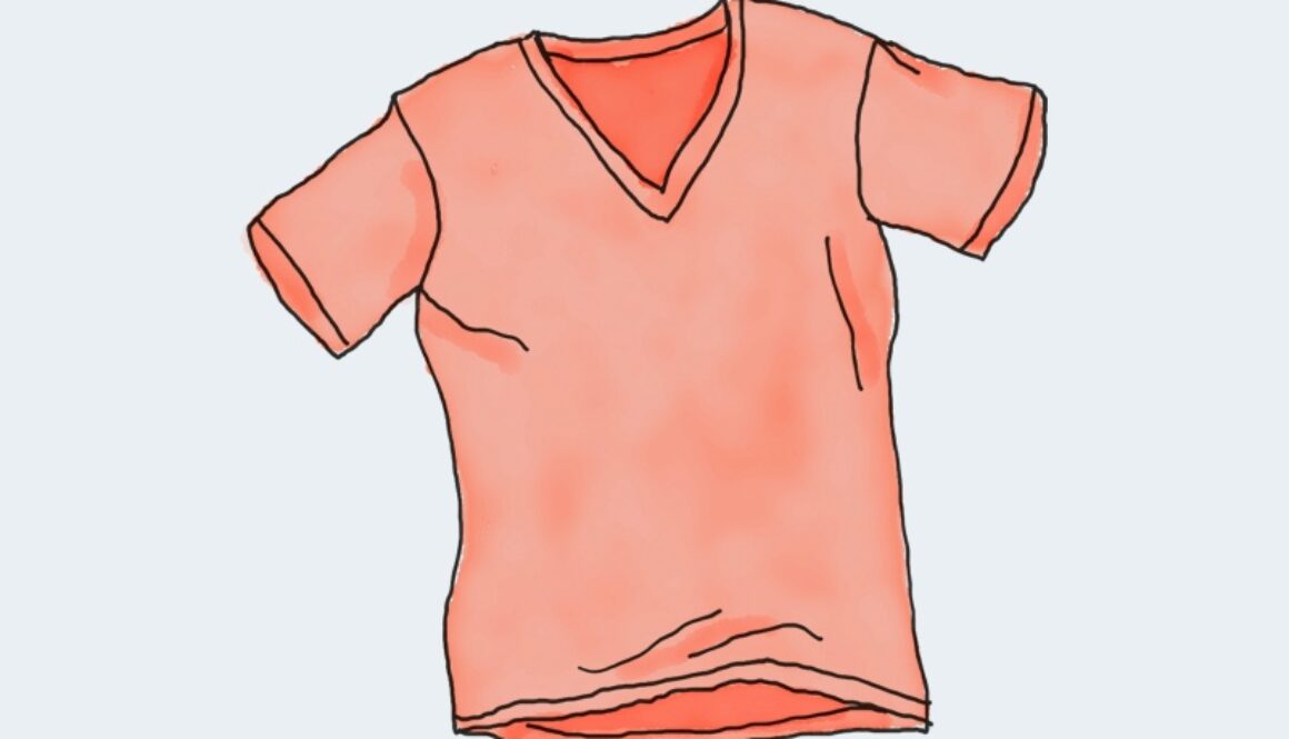 Dummy-Neck T-Shirt
